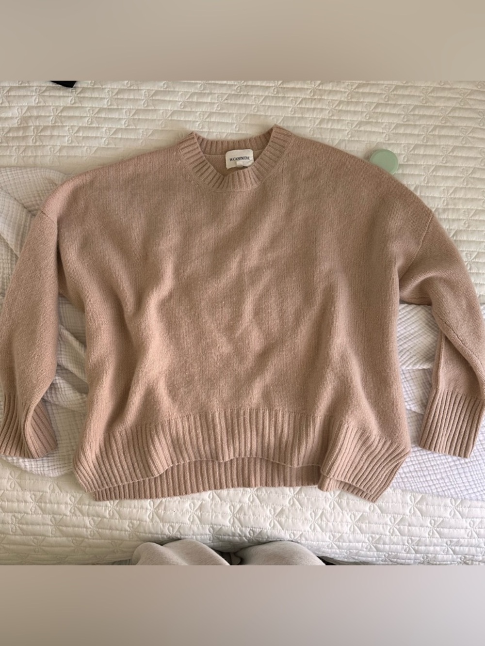 W.Cashmere Dusty Rose Crewneck Sweater